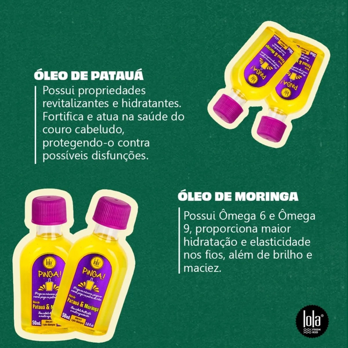 Olio per capelli Pinga Patauá e Moringa 50ml