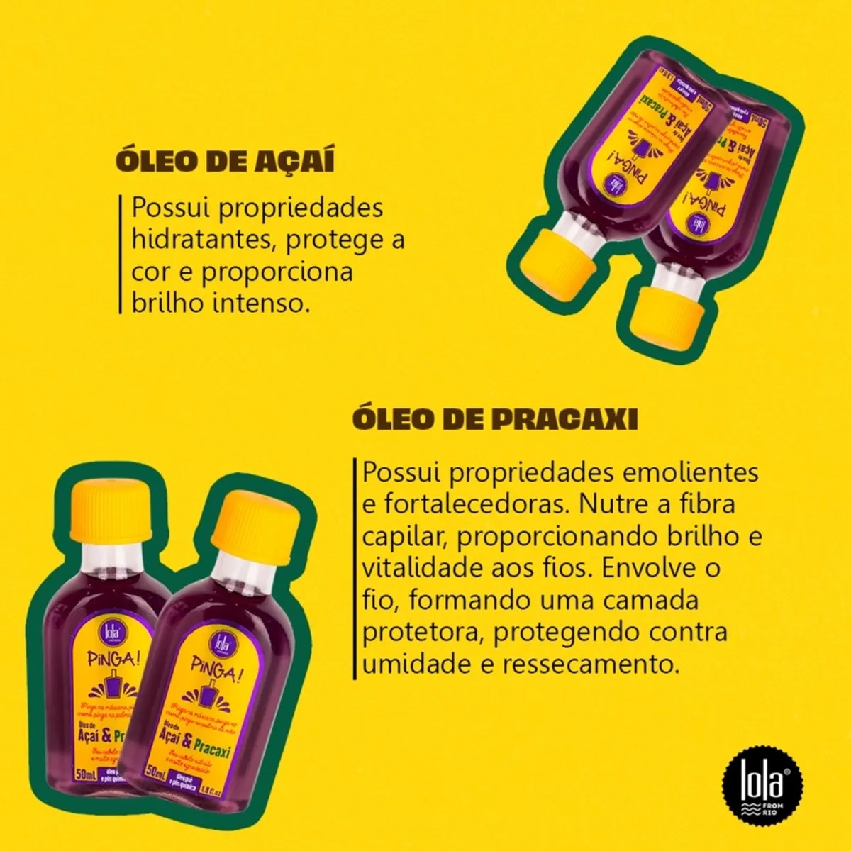 Olio per capelli Açai e Pracaxi 50ml
