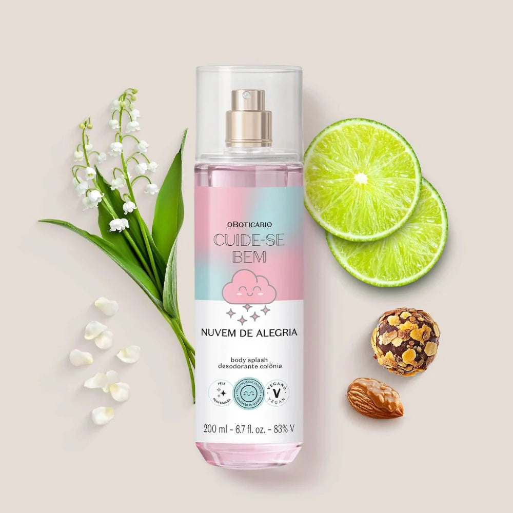 Cuide-se Bem Body Splash Nuvem de Alegria - Eau de Cologne 200ml