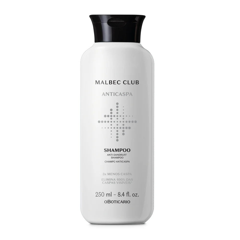 Shampoo antiforfora Malbec Club, 250 ml