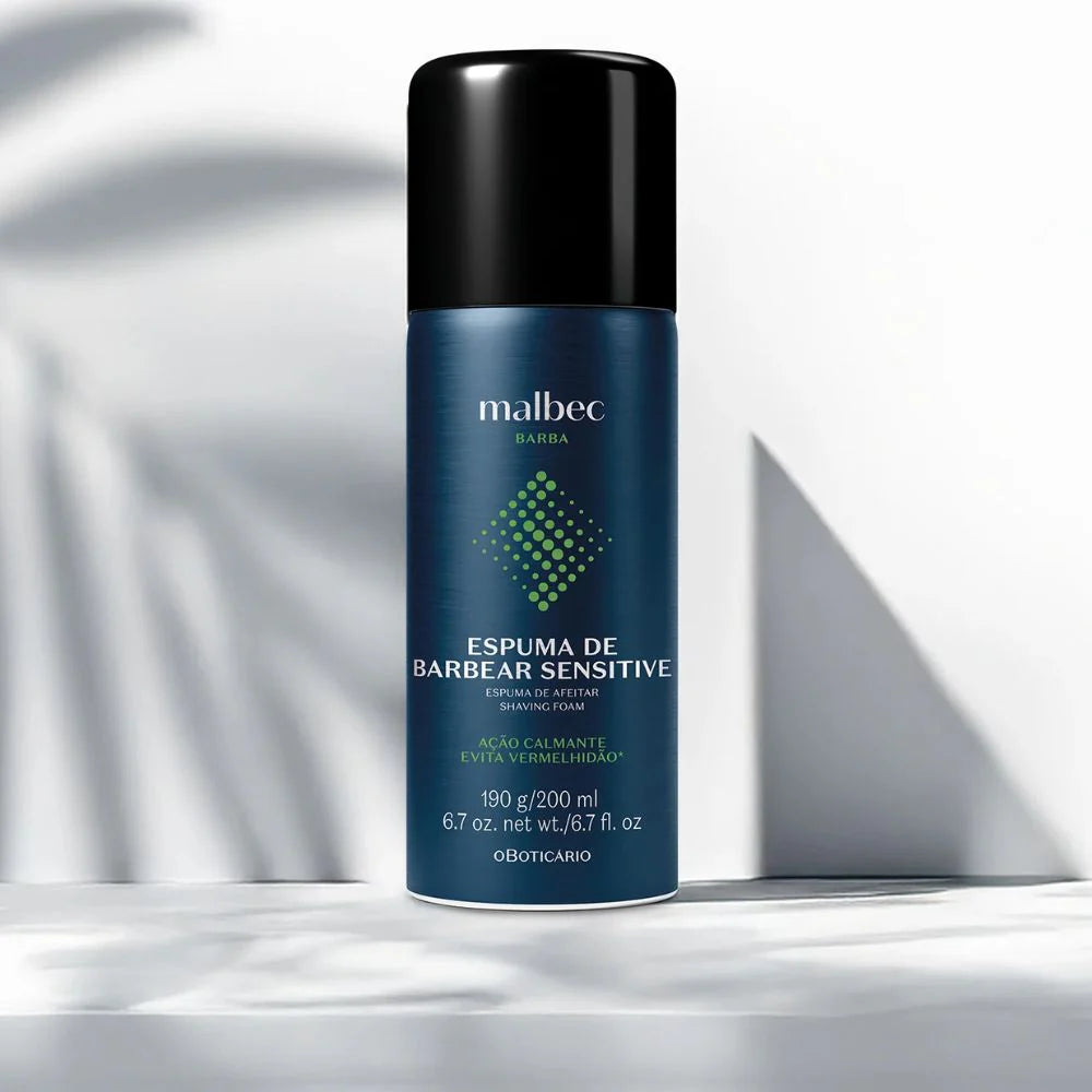 O Boticário Malbec Espuma de barbear sensitive - Schiuma da barba 190gr