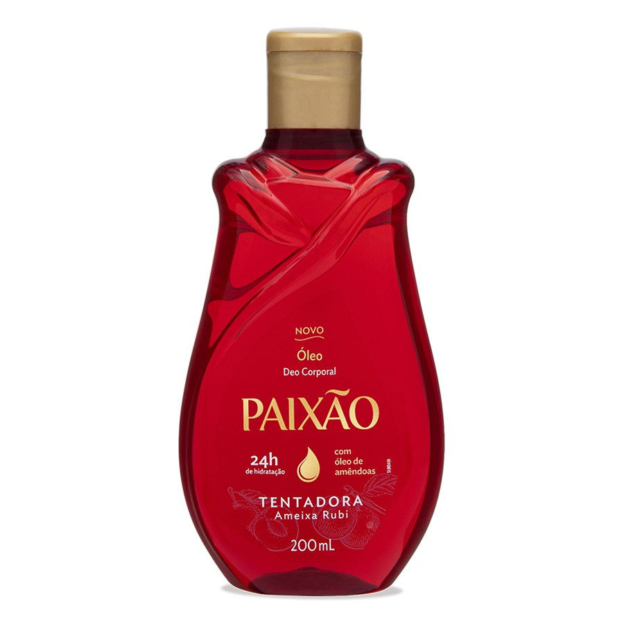 ÓLEO CORPORAL PAIXÃO TENTADORA AMEIXA RUBI 200ML