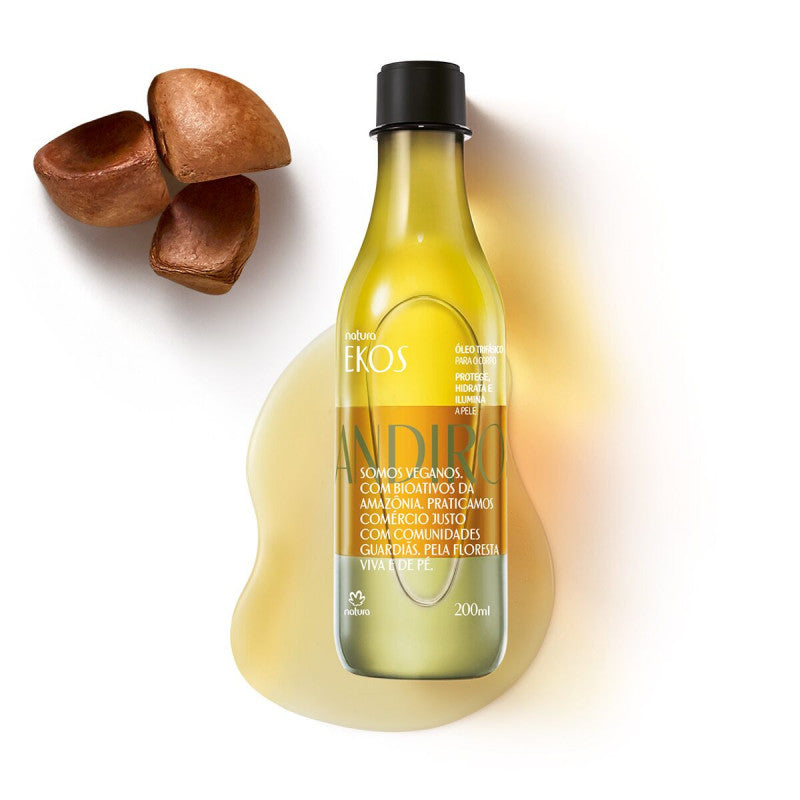 Olio Doccia Trifase Andiroba Natura Ekos 200ml
