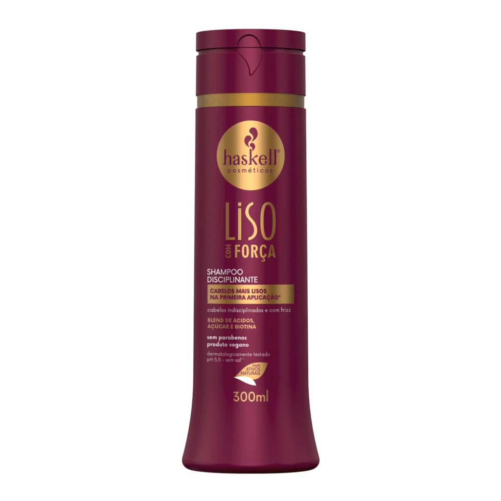 Shampoo disciplinante liscio con forza  haskell 300 ml