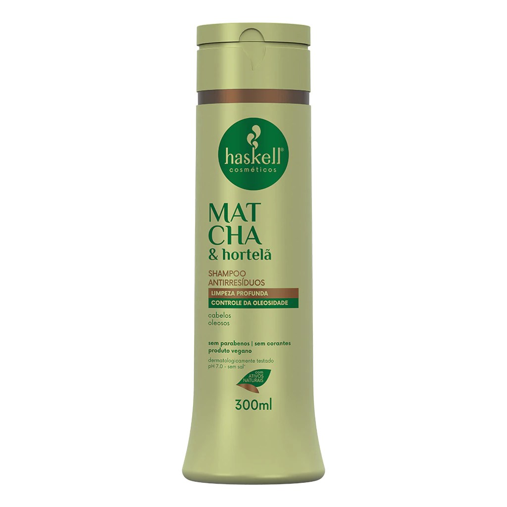 Shampoo antiresiduo matcha e menta 300ml